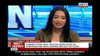 GIS EXCLUSIVE: Former PCOO ASec. Mocha Uson hints of personalities who pushed her out of PCOO