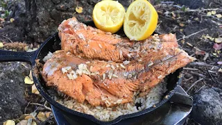 Catch n' Cook Pink Trout with Rice! *Mountain Trout Recipe*