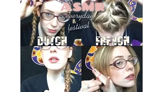 ASMR EVERYDAY/FESTIVAL BRAIDS | FRENCH DOWN AND DUTCH MILKMAID BRAIDS