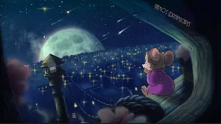 Watching the Meteor Shower on an August Night - Oldies playing in another room (City night ambience)