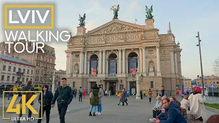 Charming Historical Center of Lviv on Cool Autumn Days - 4K City Walking Tour