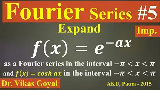 Fourier Series #5 (Imp. Numerical Problem) #FourierSeries #EngineeringMathematics3 #BScMaths