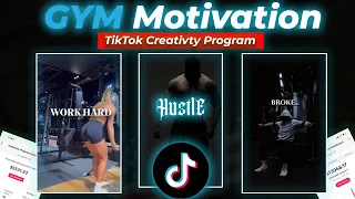 Gym Motivation NICHE!! TikTok Creativity Program Beta |TRY this (Gym Niche)