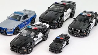 Transformers Movie Decepticon Barricade Police Car 5 Vehicles Transformation Robot Car Toys