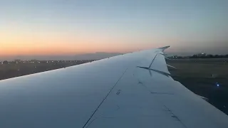 Приземление в аэропорту Ташкента. Boeing 787 Dreamliner. Tashkent airport.