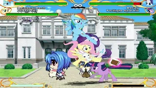 Mugen - Rainbow Dash and Fluttershy vs Rarity and Twilight Sparkle