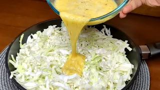 Cabbage with eggs tastes better than meat!Easy، quick and very delicious recipe❗ASMR