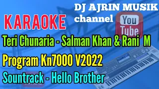 TERI CHUNNARIYA [KARAOKE Lyrical KN7000] - Hello Brother | Salman Khan & Rani Mukerji