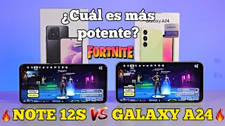 Redmi Note 12S vs Samsung Galaxy A24🔥Prueba de Rendimiento & Potencia✔️Fortnite😱Antutu🔥Cuál comprar?