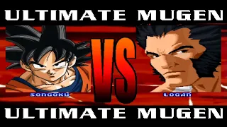 MUGEN Monakage: Goku vs Logan | Wolverine, Dragonball and X-men