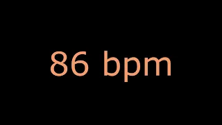 Metrónomo 86 bpm 4/4-Volumen Alto - Para practicar ejercicios de Guitarra Eléctrica-Bajo-Batería.