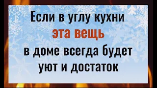 Если в углу кухни есть эта вещь - в доме всегда  будут деньги и уют