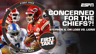 Concerned after the Chiefs' loss to the Lions? Stephen A. isn't 👀 | First Take