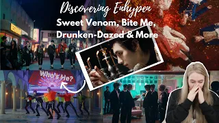 MY KIND OF VAMPIRES!  DISCOVERING ENHYPEN - Sweet Venom, Bite Me, Drunken-Daze + More MV Reactions