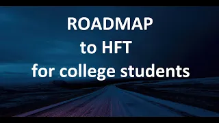 Roadmap to HFT and Hedge funds | Quant Trader | SDE