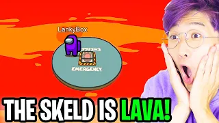 LankyBox Reacts To AMONG US, But The SKELD Sinks In LAVA!? (INSANE NEW AMONG US ANIMATIONS!)