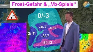 Mit der Polarluft: Schnee & Frost-Gefahr, dann milder mit Vb-Optionen. Wettervorhersage 18.-24.04.24