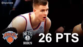 Kristaps Porzingis Full Highlights 2018.01.15 at Nets - 26 Pts, 9 Rebs, 2 Blks