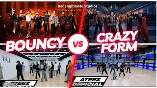 CHOREO BATTLE - ATEEZ(에이티즈) - 'BOUNCY (K-HOT CHILLI PEPPERS)' VS ATEEZ(에이티즈) - '미친 폼 (Crazy Form)'