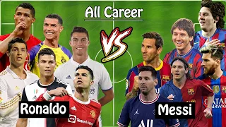 Messi all Career 💪 Vs Ronaldo all Career 💪 (2005-2023)