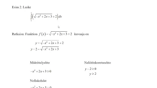 1.2.2 Määrätyn integraalin määritelmä - ominaisuuksia e2