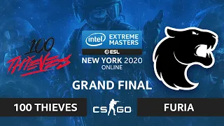 CS:GO - FURIA vs. 100 Thieves [Inferno] Map 2 - IEM New York 2020 - Grand Final - NA