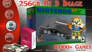 256gb Pi 3 B and B+ Ultimate Image Vman - 8,001+ Games PSX Dreamcast N64 SNES