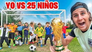 JUGAMOS UN PARTIDO DE FUTBOL VS 25 NIÑOS! *mundialito*