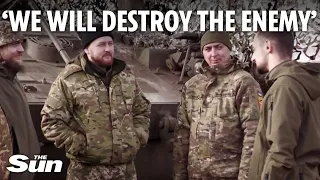 Brave Ukrainian soldiers determined to fight till victory despite ammunition shortage