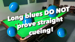 Long blues DO NOT prove straight cueing!