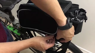 Roswheel Rear Rack Bag from Aliexpress - Unboxing, Mounting and Loading