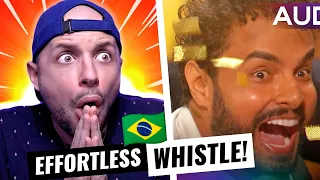 Golden Buzzer - Gabriel Henrique's WHISTLE STUNS Sofia Vergara | Auditions | AGT 2023 | REACTION