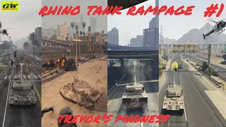 TREVOR'S RHINO TANK MADNESS #1 | GTA 5