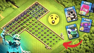 10X 20X 30X Ground Event Troops vs Every Cannon X4 | #clashofclans