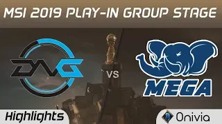 DFM vs MEGA Highlights MSI 2019 Play in Group Stage Detonation Focus Me vs MEGA by Onivia