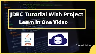 JDBC Crash Course With Project In One Video || JDBC Project with Tutorial