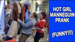 Hot Girls Mannequin Prank | Try not to Laugh!