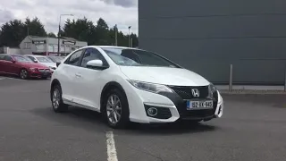 2015 Civic Sport White Orchid Pearl iDTEC for sale -- Brian Doolan at Fitzpatrick's Garage Kildare