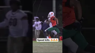 Speed skills 🔥🔥🔥 Jones vs Homestead fl  #speedkills #fast #highschoolfootball