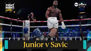 SAVAGE KNOCKOUT! 🤯 | Aloys Junior v Milosav Savic | Boxing Fight Highlights | #FightNight