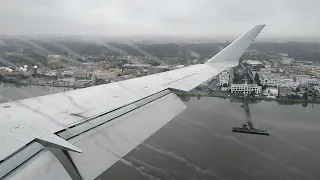 (DCA) - Stormy Washington D.C Arrival & Landing RWY 01 - American Eagle CRJ 900 - 3/27/24