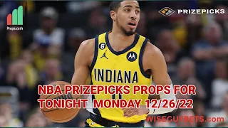 NBA PRIZEPICKS BEST PROPS TONIGHT MONDAY 12/26/22 + DETAILED ANALYSIS