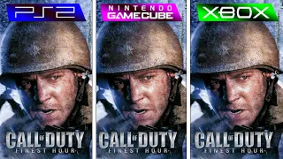 Call of Duty Finest Hour (2004) PS2 vs GameCube vs XBOX (Graphics Comparison)