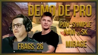 [PT] zorlaK Analisa: PoV S1MPLE - NAVI vs SK - MIRAGE [Demo de Pro]