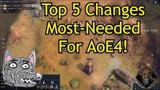 Top 5 Changes Most-Needed for AoE4 (Based on Public Stress Test Beta)