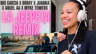 😳Nio Garcia x Brray x Juanka x Anuel AA x Myke Towers - La Jeepeta Remix (Video Oficial) [REACTION]