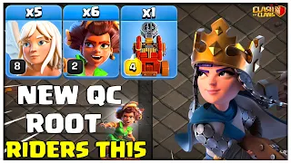 Best New Th15 Qc Root Rider Attack Strategy 2024 | Th15 Powerful Attack in Clash of Clans