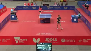 SHI Xunyao 石洵瑶 (CHN) 3-0 WANG Crystal 王岫依 (USA) (2018 WJTTC JGT QF)