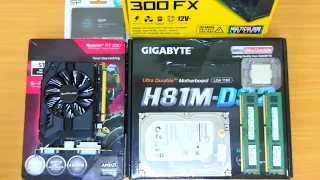 Budget Gaming Pc Build 2022 | intel® Core™ i5-4590 | Radeon R7 250 | Gigabyte H81M-DS2 | AVF MX4000