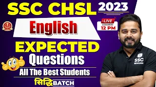 SSC CHSL 2022 | English | Expected Questions by Sandeep sir @sscwallahpw